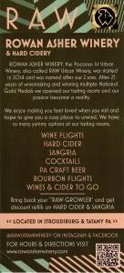 RAW Rowan Asher Winery & Hard Cidery
