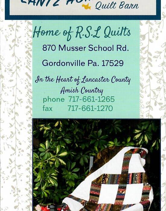 Lantz Homestead Quilt Barn Getaways On Display