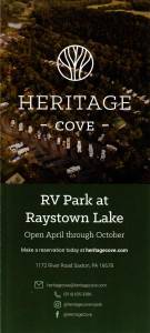 Heritage Cove RV Park at Raystown Lake