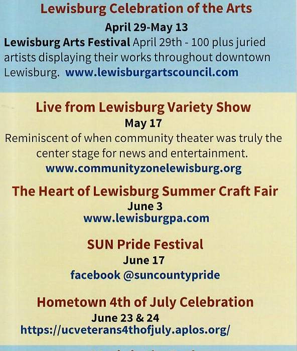 Lewisburg Historic Downtown Events 20232024 Getaways On Display