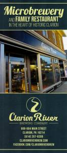 Clarion River Brewing Co. – Microbrewery and Family Restaurant