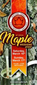 20th Annual Maple Weekend: March 16 & 17, 2024