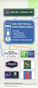 Exit 62 Attractions – Clarion, PA