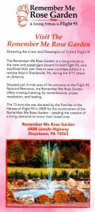 Remember Me Rose Garden – A Tribute to Flight 93