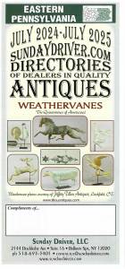 Eastern PA Sunday Drivers Directories of Dealers in Quality Antiques July 2024-July 2025