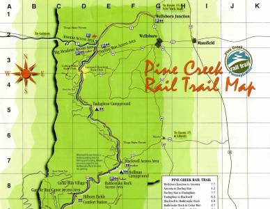 Pine Creek Rail Trail Map