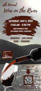 Lehighton – 6th Annual Wine on the River – Sat. May 3rd