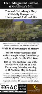 Underground Railroad at McAllister’s Mill