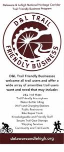 Delaware & Lehigh – D & L Trail Friendly Business
