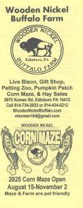 Wooden Nickel Buffalo Farm & Corn Maze 2025