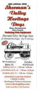 Sherman’s Valley Heritage Days [Oct 9-11, 2026]