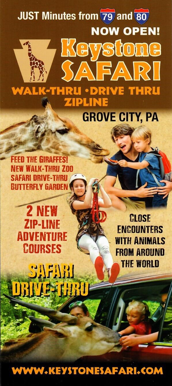 Keystone Safari WalkThru, Drive Thru, Zipline Getaways On Display