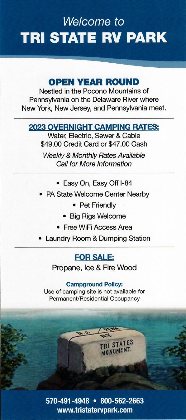 Tri State RV Park Getaways On Display