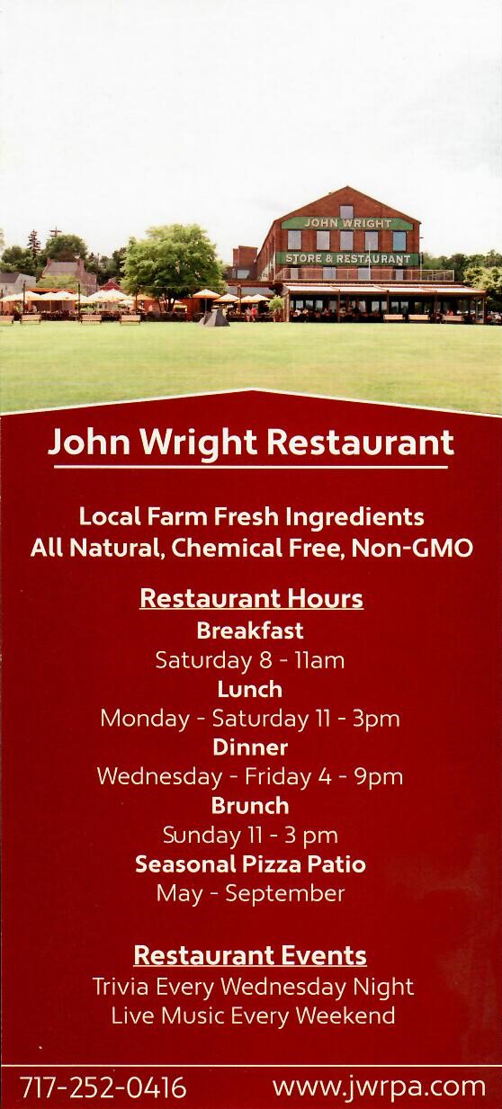 John wright restaurant getaways on display