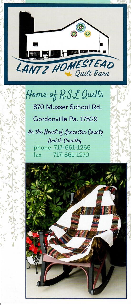 Lantz Homestead Quilt Barn Getaways On Display