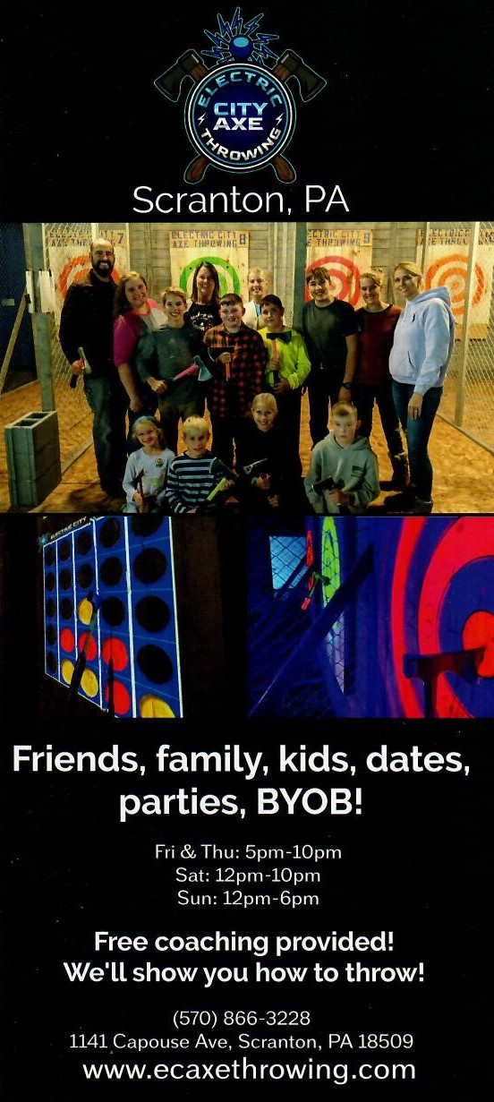 Electric City Axe Throwing Getaways On Display