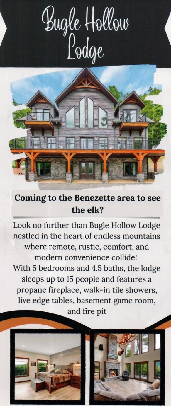 Bugle Hollow Lodge Getaways On Display