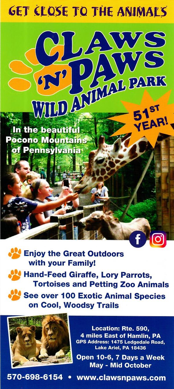 Claws N' Paws Wild Animal Park - Getaways On Display